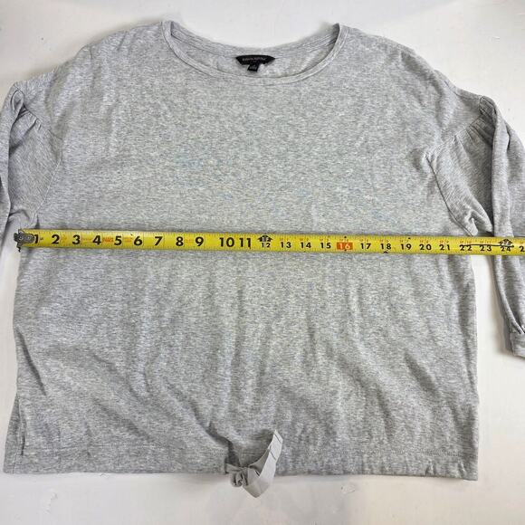 Banana Republic Medium Top Crewneck Tie Waist Gray Casual - Picture 4 of 4